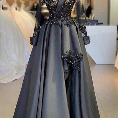 Arabic Style Women Evening Dress, Prom Dress With Sleeve,BW92474