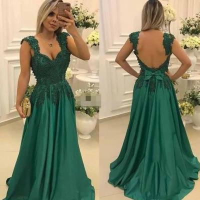 Green Prom Dresses, Green Formal Dresses, BW9555