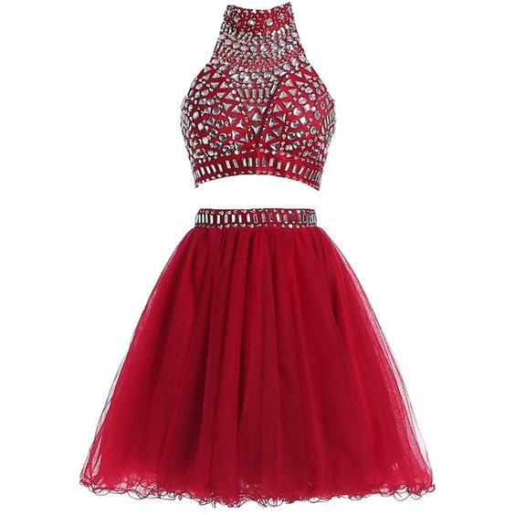 Charming Homecoming Dresses, Red 
