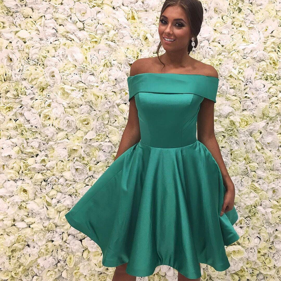 off the shoulder homecoming dresses