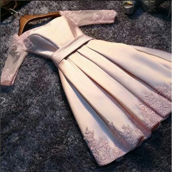 Pink prom dress,off shoulder short prom dress,A-line prom gown,satin lace applique homecoming gowns