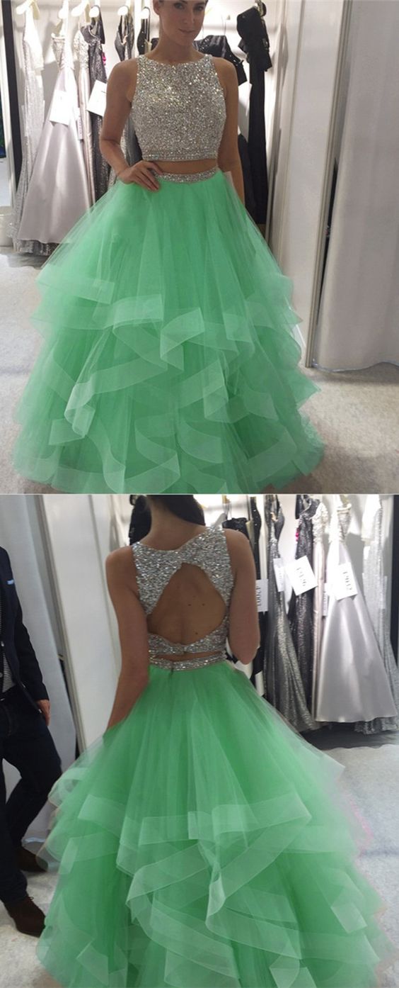 mint green prom dresses 2018