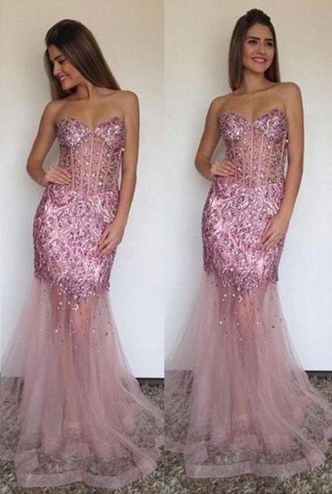 Pink Sparkly Prom Dress Cheap Sale, UP ...