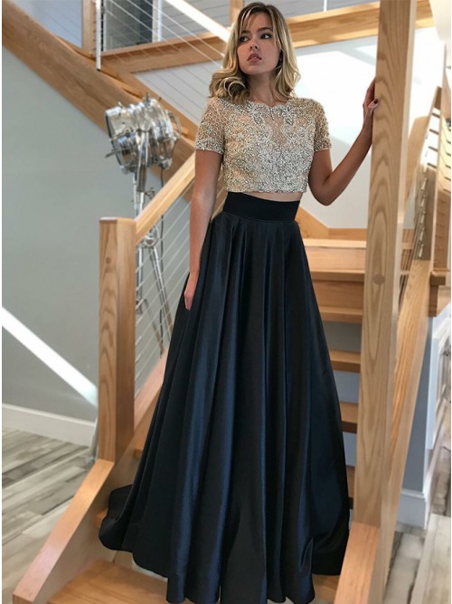 no sleeve prom dress