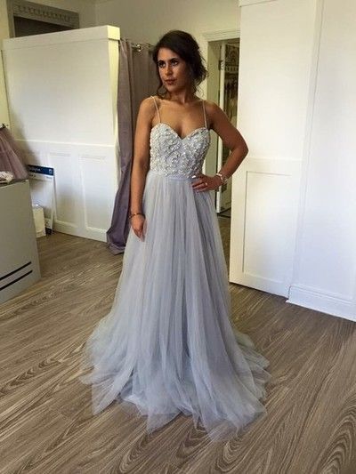Charming Prom Dress,Appliques Prom 