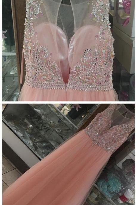 Stunning Prom Dress, Beading Prom Evening Dress, Prom Dress, Long Prom Evening Dress