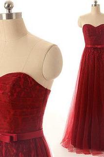 red prom dress, lace prom dress, long prom dress, cheap prom dress, party prom dress