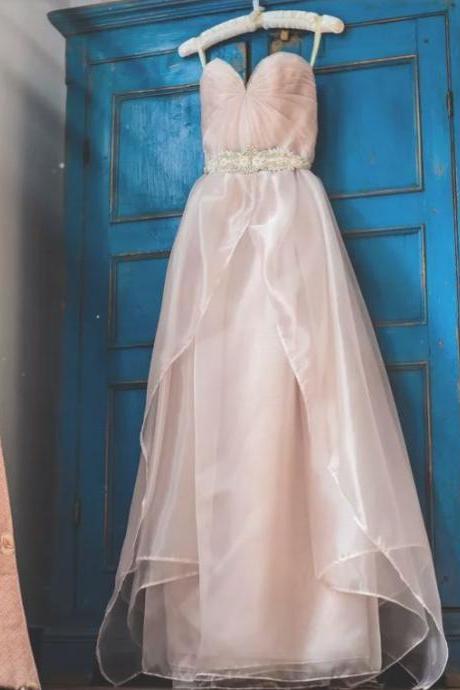 Blush Pink Wedding Dress,BW93341