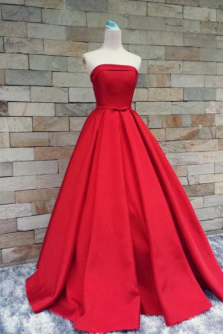 Charming Prom Dress,A-Line Prom Dress,Satin Prom Dress,Noble Prom Dress,Strapless Prom Dress,PD1700134