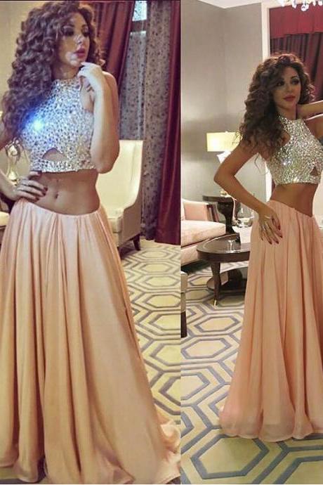 High Quality Prom Dress,Two Pieces Prom Dress,Beading Prom Dress,Sweetheart Prom Dress, Charming Prom Dress,PD1700195