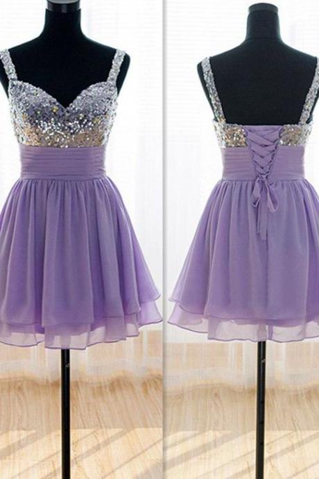 Charming Homecoming Dress,Sequined Homecoming Dress,Chiffon Homecoming Dress, Short Homecoming Dress,PD1700302