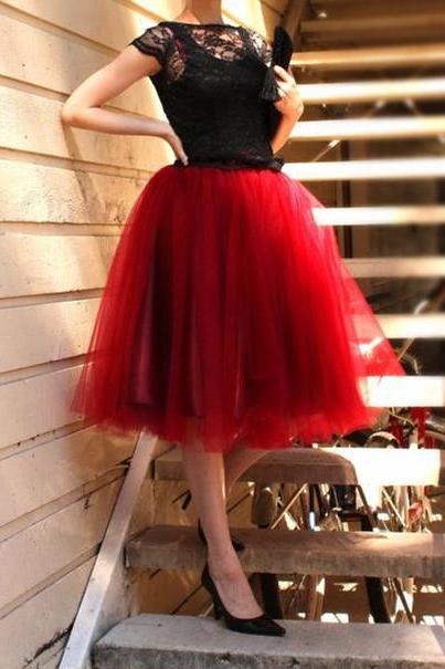 Fashion Street Style Skirt,Tulle Skirt,Charming Women Skirt,Spring Autumn Skirt ,A-Line Skirt ,High Quality Skirt,PD1700589