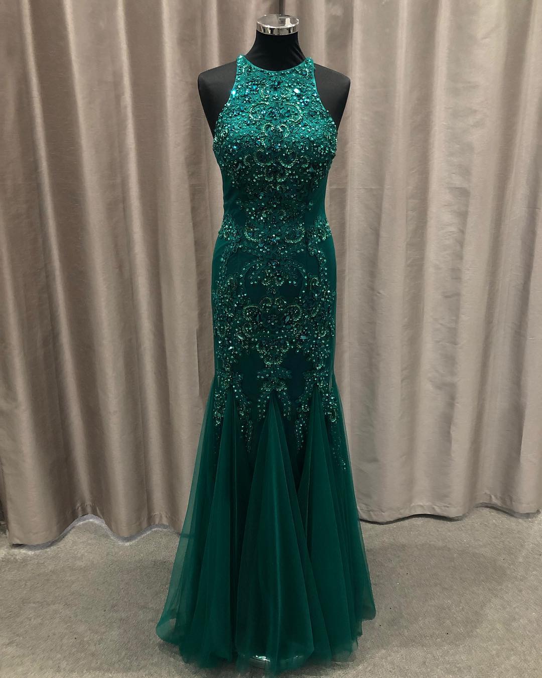 Green Prom Dress, Beading Evening Dress, BW94010 on Luulla